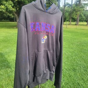 Colosseum Kansas Jayhawks Dark Gray Sweater